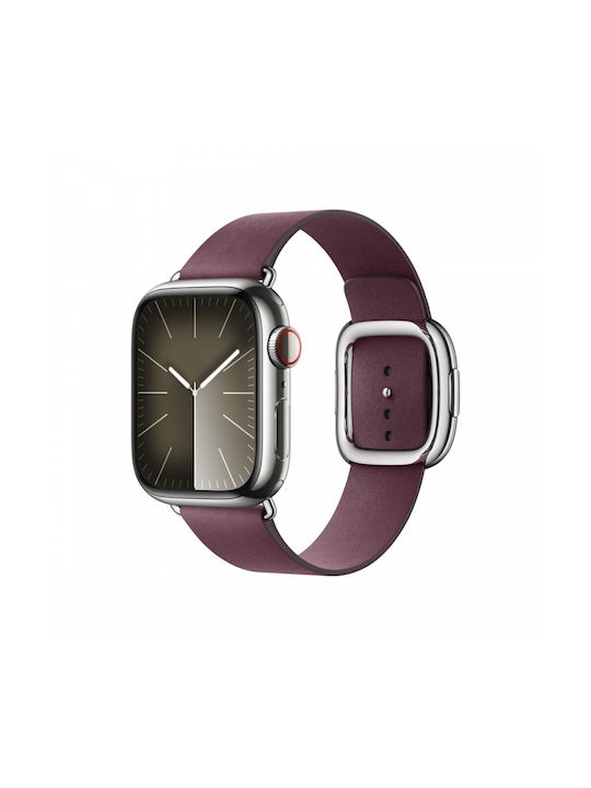 Apple Modern Buckle - Large Strap Leather Mulberry (Apple Watch 38/40/41/42mm)
