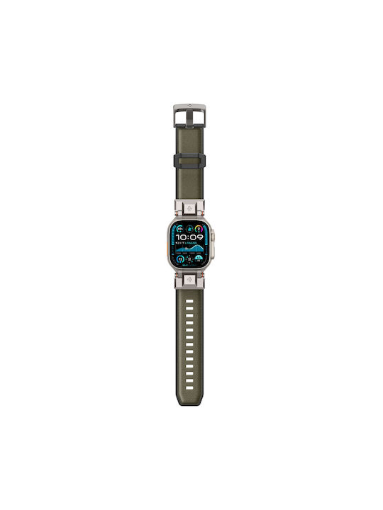 Spigen Durapro Armor Armband Silikon Grün (Apple Watch 6, 7, 8, 9, 10, SE, Ultra 1, 2)