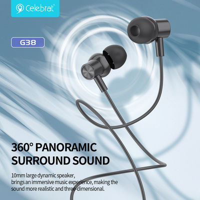 Celebrat G38 In-Ear Freisprecheinrichtung Kopfhörer mit Stecker USB-C Weiß