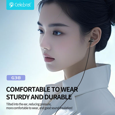 Celebrat G38 In-Ear Freisprecheinrichtung Kopfhörer mit Stecker USB-C Weiß