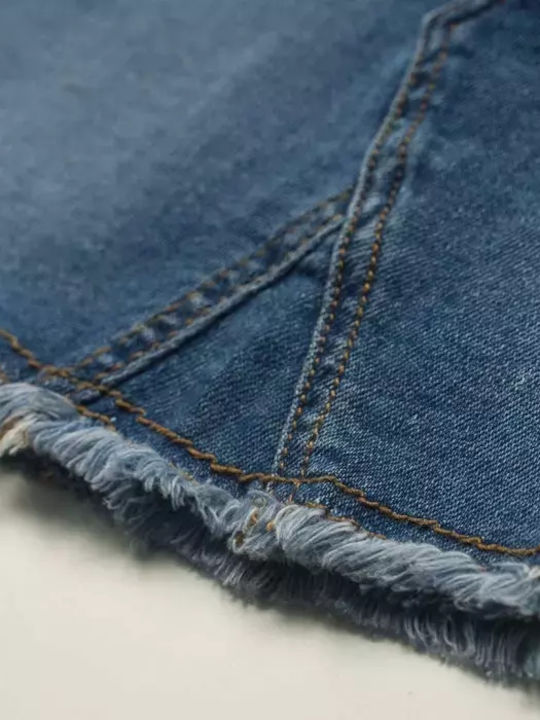 Kinder Rock aus Jeans Blau