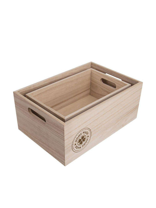 Orion Дърво Кутия за съхранение с капак 31x21x13см 1бр