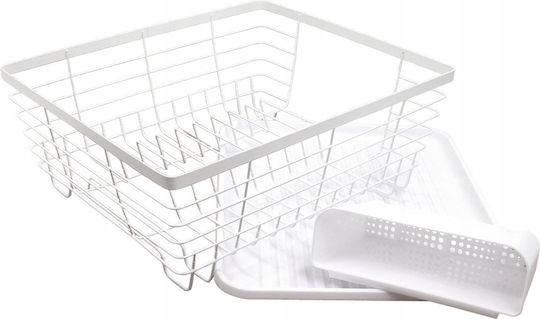 KING Hoff Metallic White Sink Strainer