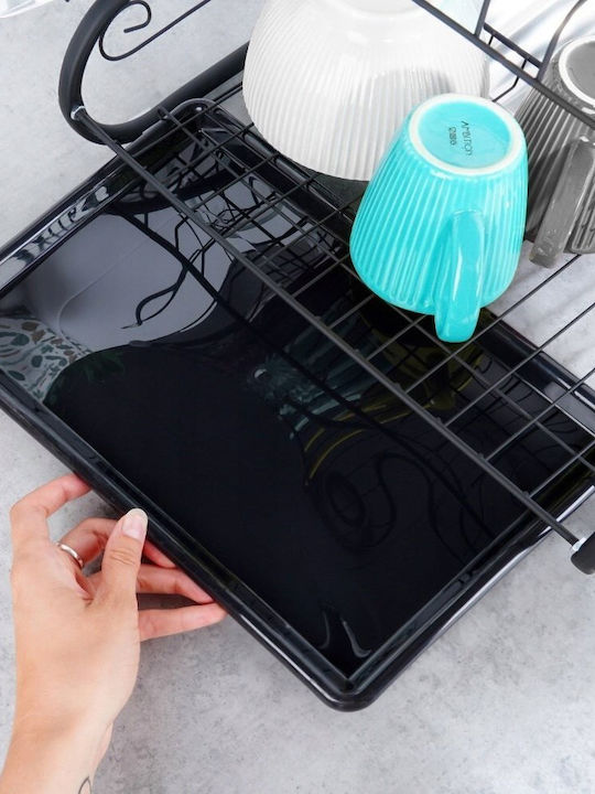 Vilde Metallic Black Sink Strainer 52x24.5x38cm