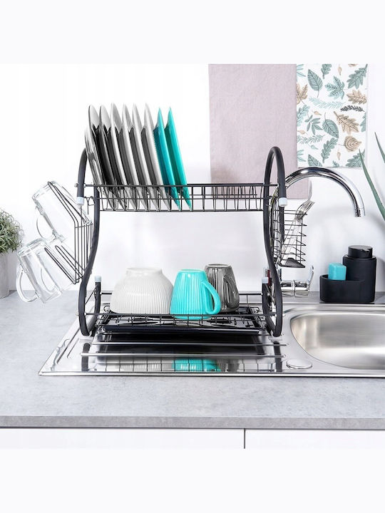 Vilde Metallic Black Sink Strainer 52x24.5x38cm