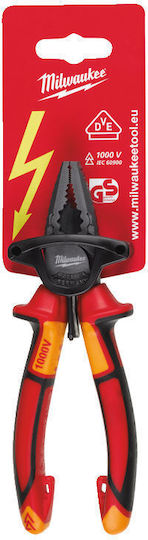 Milwaukee Plier Straight Electrician Length 165mm