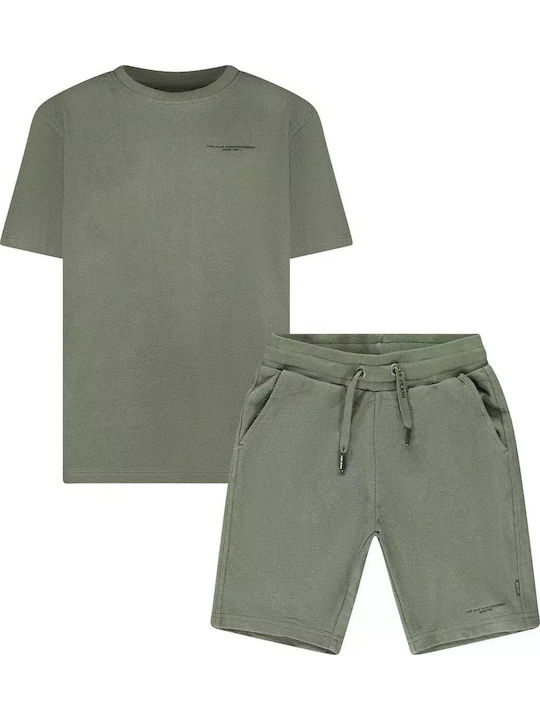 Ανδρική Βερμούδα Σετ Khaki
