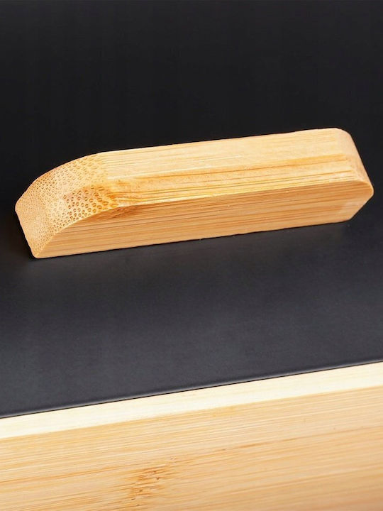 Vilde Ψωμιέρα με Καπάκι Μεταλλική Μαύρη 35.5x24.5x15.5cm
