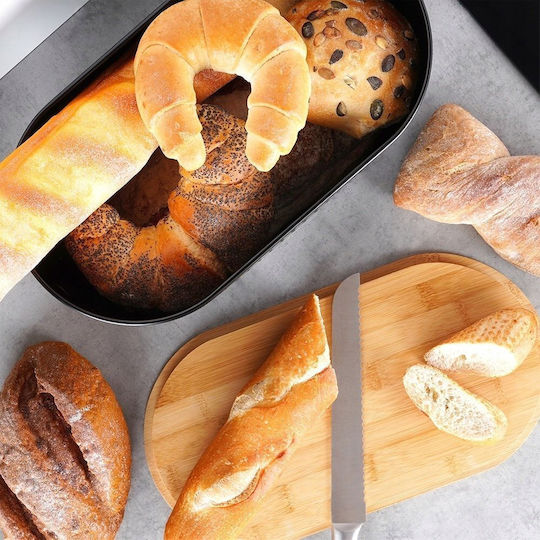 Vilde Bread Box Metallic Black 34x18.5x15.5cm