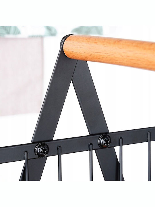 Vilde Obstschale Metallisch Schwarz 34x17.5x46.5cm