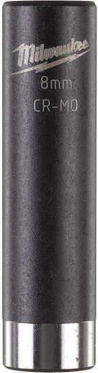 Milwaukee Shockwave Nuss Pneumatisch Sechskant Spritzfilter Wasserhahn mit Vierkant-Antrieb 1/4" Durchmesser 8mm 1Stück