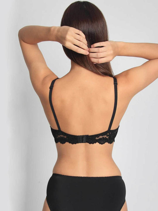 Bra without Padding Underwire black