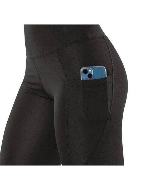 Women's Cropped Training Legging High Waisted Black