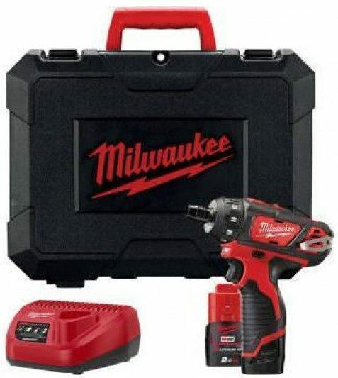 Milwaukee M12 BD-202C Δραπανοκατσάβιδο Μπαταρίας Solo Brushless 12V