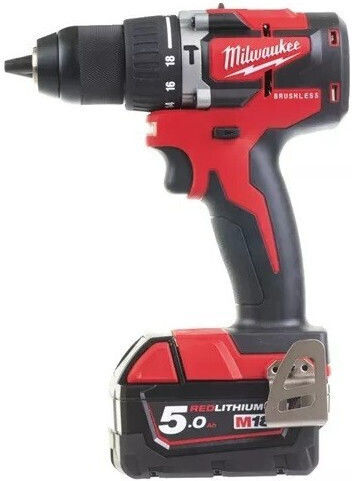 Milwaukee M18 CBLPD-502C Κρουστικό Δραπανοκατσάβιδο Μπαταρίας Brushless 18V 2x5Ah