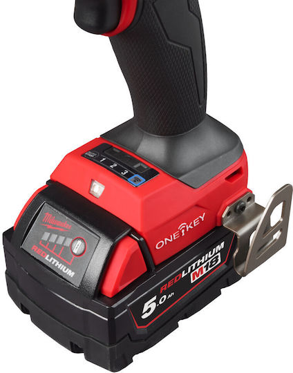 Milwaukee M18 Fuel One-Key Κρουστικό Δραπανοκατσάβιδο Μπαταρίας 18V 2x5Ah