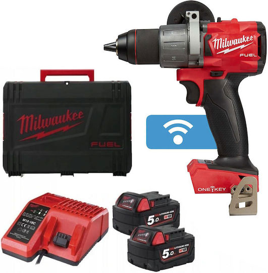 Milwaukee M18 ONEPD2-502X Șurubelniță Cu Percuție Mașină De Găurit Cu Baterie Fără Perii 18V 2x5Ah