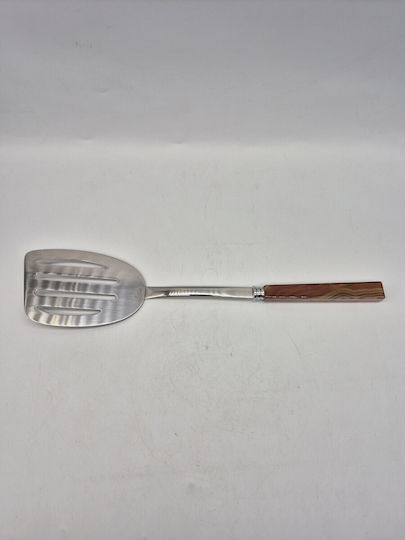 Kochspatel Edelstahlgriff Braun Achat