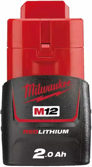 Milwaukee Комплект 2 Батерии за Инструменти Литиеви 12V Капацитет 2Ах със Зарядно M12 Nrg202