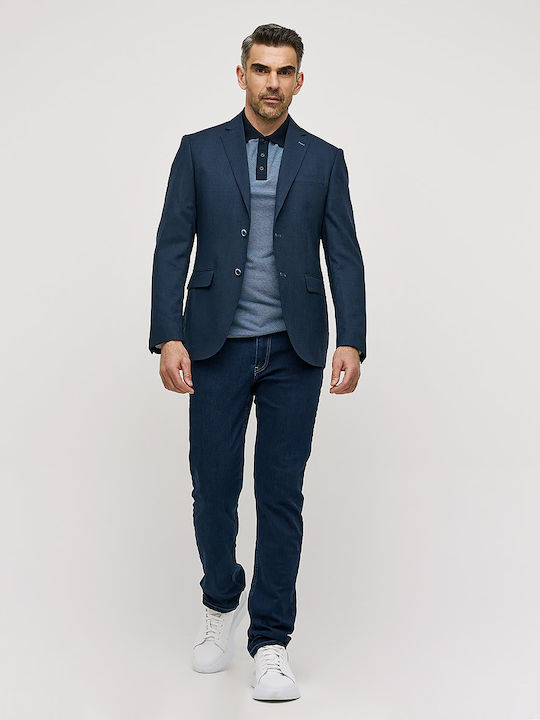Men's Summer Suit Jacket Regular Fit Blue