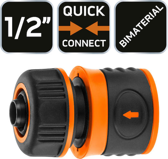 Neo Tools 15-720 Ταχυσύνδεσμος Bimaterial 1/2" Κοχλιωτός με Αρσενικό Σπείρωμα