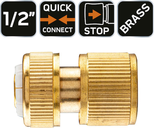 Neo Tools 15-731 Schnellverbinder Wasserrohr 13mm Bronze
