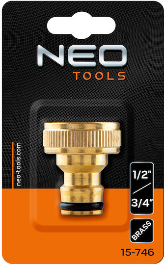 Neo Tools 15-746 Conector pentru furtun de robinet 13x19mm Brățară de bronz
