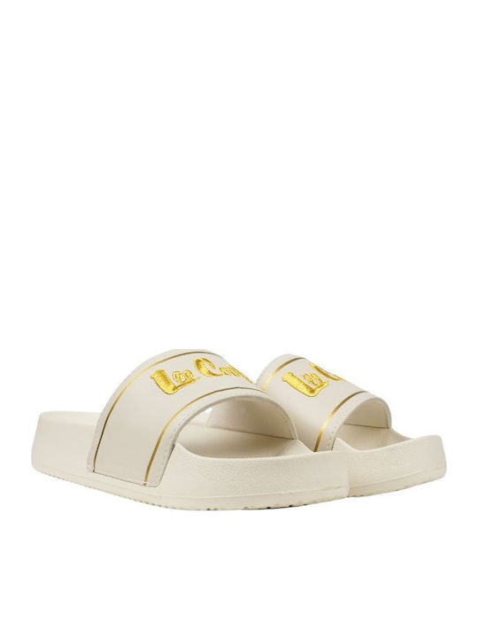 Frauen Flip Flops in Beige Farbe