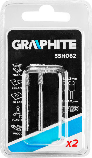 Graphite Σετ Φρέζες HSS για Διαμόρφωση Αυλακώσεων σε Μέταλλο \ Ξύλο \ Πλαστικό 3.2mm 2τμχ