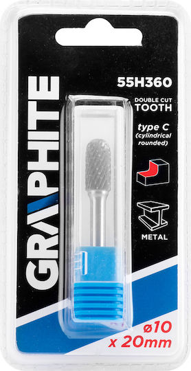 Graphite Router Carbură pentru Metal \ Aluminiu \ Plastic 10mm x 20mm