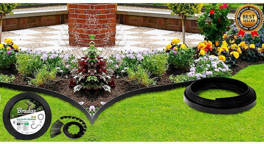 Bradas Plastic Garden Hedge in Black Colour 4cm x 10m 20 Pieces