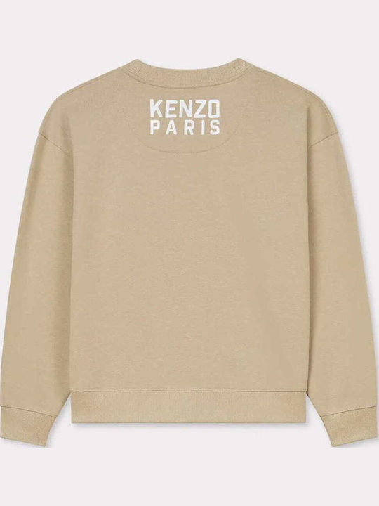 Happy Tiger Lang Damen Sweatshirt Beige