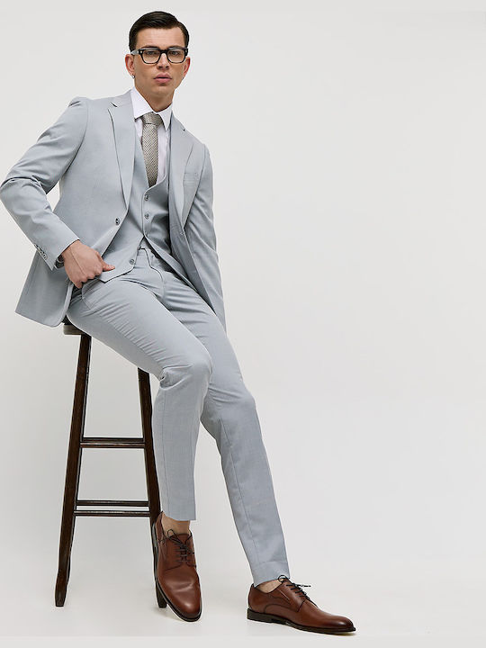 Men's Summer Suit Slim Fit Gray
