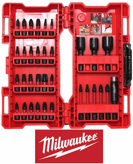 Milwaukee Shockwave Set 35 Screwdriver Bits Torx / Star/Torx / Cross
