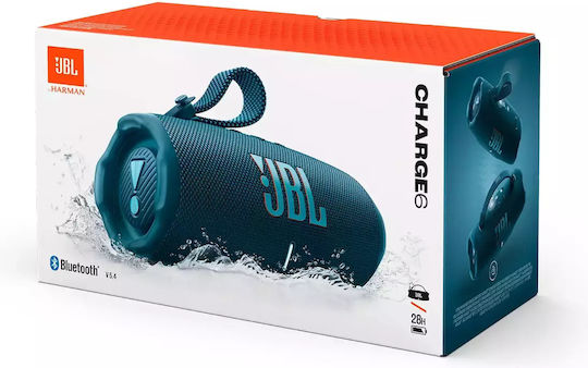 JBL Charge 6 Αδιάβροχο Ηχείο Bluetooth 45W με Διάρκεια Μπαταρίας έως 28 ώρες Μπλε