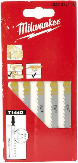 Milwaukee T 144 D 75mm 5Stück