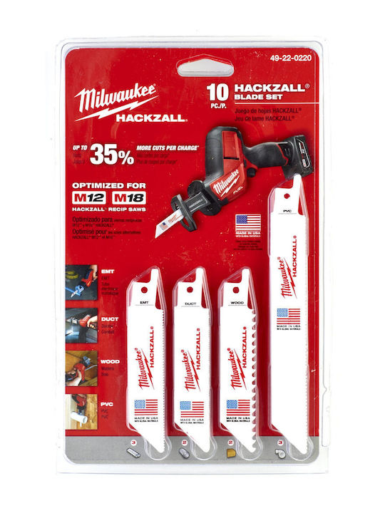 Milwaukee Hackzal 100mm 10Stück