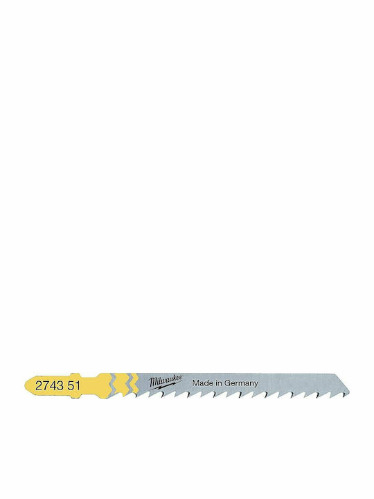 Milwaukee Jig Saw Blade for Wood 75mm 5pcs 4932373080