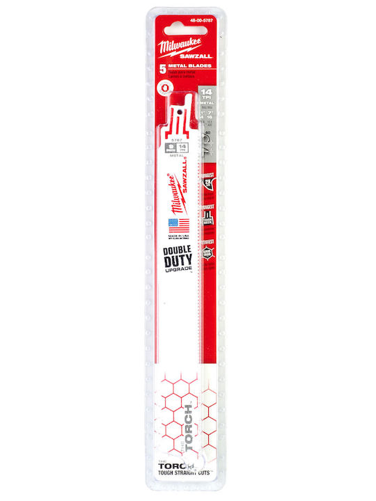 Milwaukee The Torch Λάμες για Μέταλλο 230mm 5τμχ