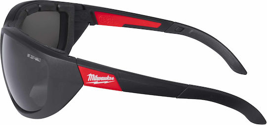 Milwaukee Safety Glasses for Protection with Black Lenses Tinted 1pcs