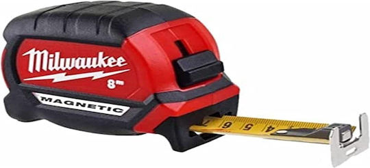Milwaukee Stud Tape Measure with Auto-Rewind and Magnet 33mm x 8m