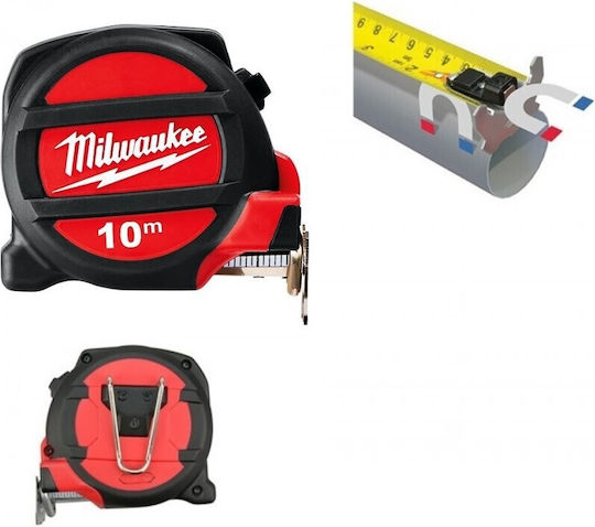 Milwaukee Tape Measure with Auto-Rewind and Magnet 27mm x 10m