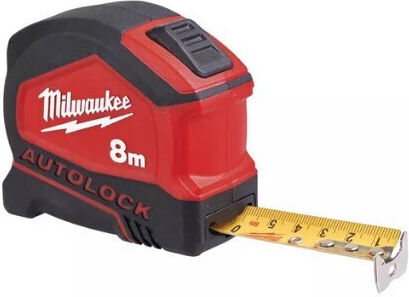 Milwaukee Autolock Μετροταινία με Αυτόματη Επαναφορά 25mm x 5m