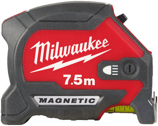 Milwaukee Tape Measure with Auto-Rewind and Magnet 30mm x 7.5m
