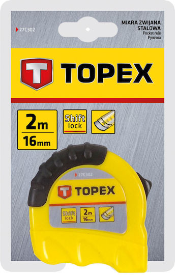 Topex Maßband 16mm x 2m