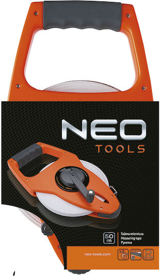Neo Tools Μετροταινία με Αυτόματη Επαναφορά 50m