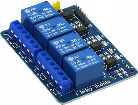 Μονάδα Ρελέ Rosfix 4 Καναλιών 5v Arduino