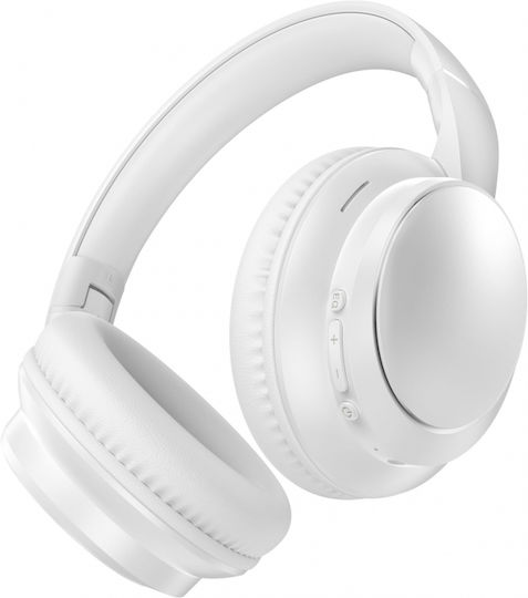 Platinet PHB086W Безжични Bluetooth Over Ear Слушалки с 10 часа Работа и Бързо Зареждане Бели