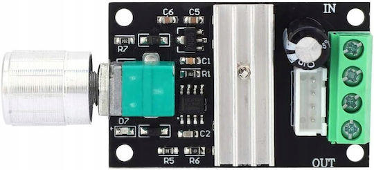 Ρυθμιστής Pwm Στροφών Μοτέρ Dc 6-28v 3a