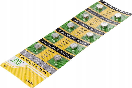 Alkaline Battery Ag3 Lr41 10pcs